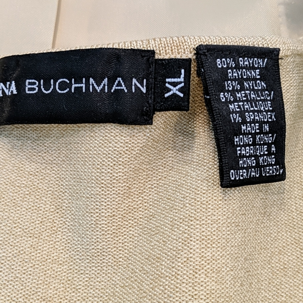 100% SILK DANA BUCHMAN jacket & shell - Picture 6 of 9